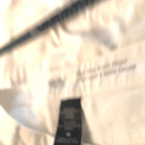 Mossimo Supply Co size 12 white denim shorts crochet trim with stretch NWOT - Picture 4 of 4